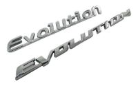 โลโก้ อีโวลูชั่น มิตซูบิชิ  ติดด้านหลัง ขนาด 19 * 1.3cm  /14.5 *1.7cm Evolution Letter Rear Emblem Badge Mitsubishi