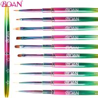 BQAN Multicolor Nail Brush UV Gel Brush For Manicure Gel Brush For Nail Art Liner Brush Drawing Painting Brush Manicure Tools Artist Brushes Tools