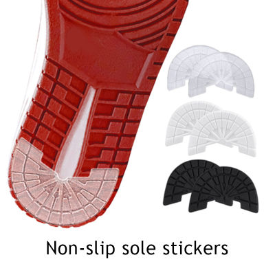 สติกเกอร์พื้นยางกันลื่นทนทานต่อชุดหลากสี1คู่แผ่นรองส้นเท้าสำหรับรองเท้าหนังรองเท้าผ้าใบแผ่นกาวในตัว
