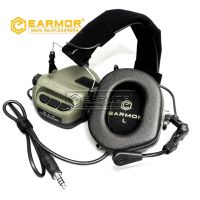 หูฟัง EARMOR IPSC MOD4หูฟังตัดเสียงรบกวน Headset Taktis การบินทหารการสื่อสารหูฟัง Softair ถ่ายภาพ