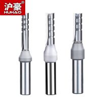 HUHAO Mdf Router Bit 1pc 12.7mm Shank 2 Flutes TCT Cleaning Bottom Engraving Woodworking Routing Cutter คาร์ไบด์ Endmill