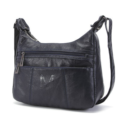 Women Shoulder Bag Pu Leather Crossbody Bag Fashion Ladies Handbag Purse Soft Messenger Bag Washed Leather Women Small Bags