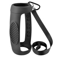 2X Silicone Case Cover for Jbl Charge 5 Bluetooth Speaker, Travel Carrying Protective with Shoulder Strap and Carabiner