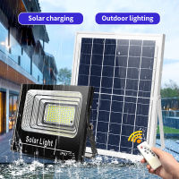 โคมไฟโซลาเซลล์ 180w ไฟกลางแจ้งกันน้ำ IP67 ไฟโซล่าเซลล์ 300w Solar light 500w โคมไฟติดผนัง ไฟสวน ไฟโซล่าเซลwแท้ ไฟสปอร์ตไลท์ รับประกัน 3ปี