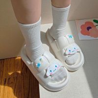 รองเท้าแตะสำหรับสุภาพสตรี Bath slippers girl summer couples contracted thick bottom wear cool slippers men