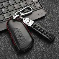 ✔ Car Leather Key Case Accessories For Volkswagen Golf 8 Mk8 2020 Skoda Octvia 3 5/4/3Buttons Smart Remote Key Accessories