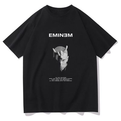Eminem T-Shirt Hip Hop Rap Rapper Fashion Unisex T Shirt Men Tshirt O-Neck Tee Couple Clothes Harajuku Gothes Aesthetics Tops