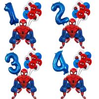 12pcs/1set Disney Spiderman Party Balloons Aluminum Foil Balloons Childrens Birthday Party Decoration Baby Shower Balloons