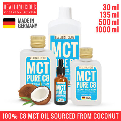 พร้อมส่ง !! HEALTHOLICIOUS / KETO MAX! PURE C8: COCONUT MCT OIL (MADE IN GERMANY)/ สกัดจากน้ำมันมะพร้าว / ให้พลังงานอย่างรวดเร็ว