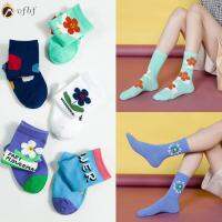 VFBF Classical Summer Autumn Winter Cute Stocking Cartoon Print Flower Socks Cotton Hosiery