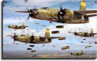 ทหาร Wwii มาร์ติน B-26โปสเตอร์ตกแต่งแบบศิลปะบอมเบอร์บอมเบอร์ศิลปะการตกแต่งห้องนอนห้องน้ำสำนักงานใส่ในบ้านพิมพ์ลายสำหรับผู้ชายผู้หญิง