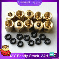 100 Pcs   Copper Nut Screw With O Ring for Small Damper for Roland Mutoh Mimaki Printer for 3mm x 2mm Tube