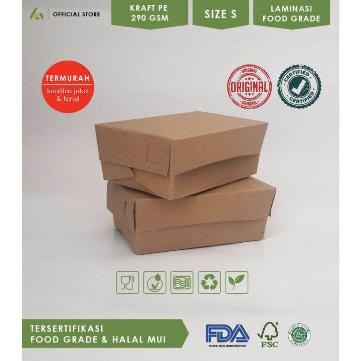Paper Lunch Box S ISI 20PCS , Lunch Box Paper , Paper Box Lunch
