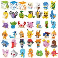 New styles Small Pokemon blocks Cartoon Pikachu Charizard Bulbasaur Animal Model Toys Figure blocks For Children birthday gifts