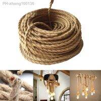 5/10M 2 Core Copper Wire Hemp Rope Twisted Cable Braided Industrial Electrical Wire Pendant Lights Lamp Line Vintage Lamp Cord