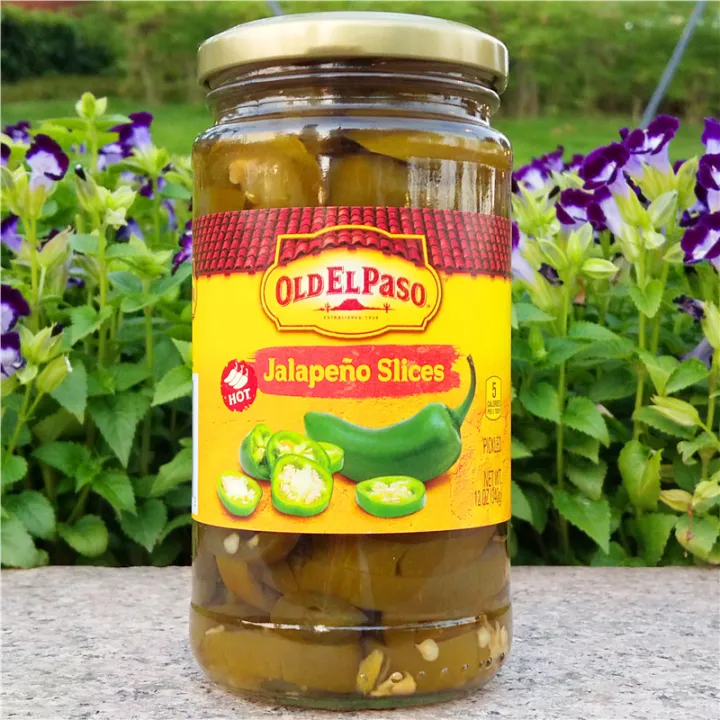 Opal super spicy pickled pepper jalapenos circle clip bread OLD EL PASO