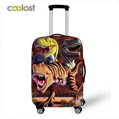 cool dinosaur print luggage cover elastic suitcase protective covers for travel bag anti-dust trolley case baggage covers