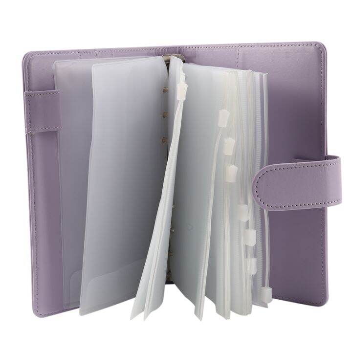 a6-binder-and-12-transparent-envelopes-system-budget-planning-notepad-binder-budget-money-envelope-cash-envelope