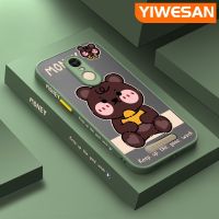 YIWESAN เคสสำหรับ Xiaomi Redmi โน๊ต3 Note 3 Pro Note 2เคสลายหมี2มีน้ำค้างแข็งโปร่งใสด้านข้างบางเคสมือถือแข็งกรอบซิลิโคนเคสกันกระแทกคลุมทั้งหมดป้องกันเลนส์กล้อง