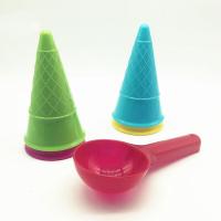 5pcs/set Beach Toys Ice Cream Cup Spoon Play House Toys Sand Snow Outdoor Beach Y3F4