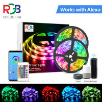 ColorRGB, Smart WiFi LED Strip Lights, Works with Alexa, Google Home , 12v 5050 LED light strip for bedroom