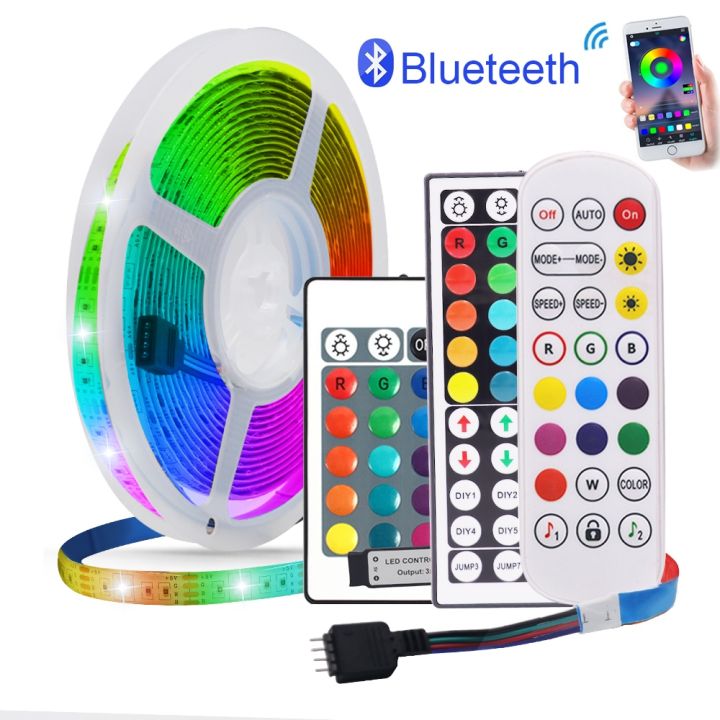 5v-usb-led-strip-rgb-light-5050-usb-power-bluetooth-compatible-remote-control-24key-44key-kit-waterproof-flexible-tape-backlight