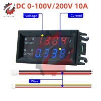 0.28นิ้ว DC 100โวลต์200โวลต์10A ดิจิตอลโวลต์มิเตอร์แอมมิเตอร์4หลัก5สายจอแสดงผล LED แรงดันไฟฟ้า Regulator โวลต์แอมป์มิเตอร์ทดสอบ M4430