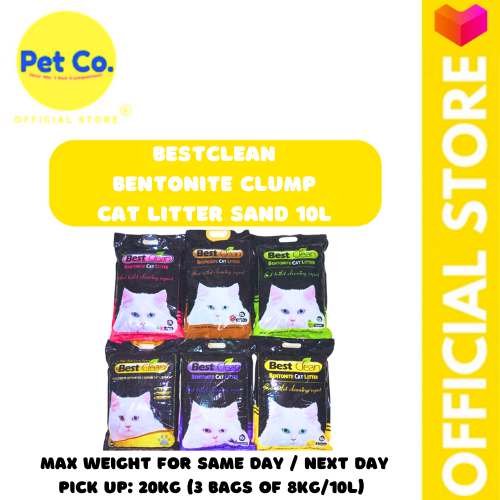 BESTCLEAN BENTONITE CLUMPING CAT LITTER SAND 10L Lazada PH