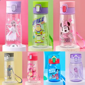 520Ml Disney Anime Frozen Water Bottles Cute Cartoon Mickey Minnie