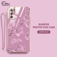 Callfire เคสโทรศัพท์ดีไซน์ดอกชงโคสำหรับ Xiaomi POCO M3 Pro 4G 5G Redmi Note 10 5G Note 10T 5G Xiaomi POCO X3 GT 5G ใหม่นุ่มป้องกันการตกและกันกระแทกปลอกซิลิโคนนิ่มพร้อมฟรีสายคล้อง