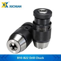 Keyless Drill Chuck กระชับล็อคอัตโนมัติ B10 / B12 / B16 / B18 / B22 สําหรับเครื่องเจาะ Bit Collet Chuck