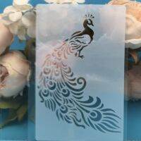 ✇☒✸ A5 Peacock DIY Layering Stencils Wall Painting Scrapbook Coloring Embossing Album Decorative Card Template