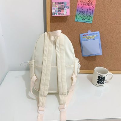 Korean Style Women Backpack Candy Color School Bag For Girls Female Small Travel Bagpack Solid Color Bookbag 2022 New