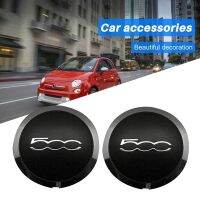 2Pcs Car Dust Cover for 500 Wheels Centre Hub Caps 68078421AC 51884863 Black