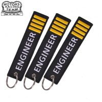 Fashion Engineer Pilot travel tag luggage tags Embroidery Black Luggage Safety Label With Keyring Key chain Gifts for Aviators