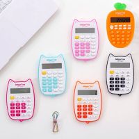 Cute Kitten-like Calculator with 12 Digit Large LED Display Portable Handheld Calculator for Students Office Clerks Teen Calculators