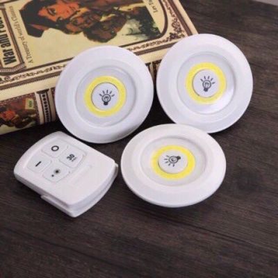 Led Light With Remote Control ไฟ LED ไร้สาย + รีโมท （ไฟ3ดวงรีโมท) ตั้งเวลาปิดได้