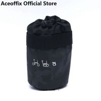 black camouflage Aceoffix Bike Handlebar Bag For Brompton Saddle Tail Storage Bag Bike Accessories Nylon Waterproof