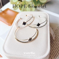 estella-กำไลข้อมือ รุ่น Hope เครื่องประดับ ผู้หญิง กำไลแฟชั่น กำไล ประดับเพชร CZ ชุบทองคำขาว