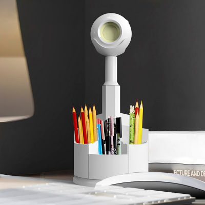 โคมไฟที่วางปากกาที่วางปากกาโคมไฟโต๊ะหรี่แสงได้มีความยืดหยุ่นสำหรับไฟตั้งโต๊ะอ่านหนังสือหลอดไฟ LED ที่วางโทรศัพท์มัลติฟังก์ชัน4โหมดโคมไฟตั้งโต๊ะที่วางโทรศัพท์