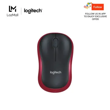 Logitech M185 Wireless Mouse, 2.4GHz with USB Mini Receiver, 12-Month  Battery Life, 1000 DPI Optical Tracking, Ambidextrous, Compatible with PC,  Mac