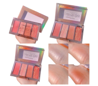 *** (เบอร์ 2 สินค้ามีรอยเกิดจากบล็อกเครื่อง ไม่ใช่รอยการใช้งานนะคะ) ** Romantic Color Star Glow blush highlight RG1904 พาเลทบลัชออน ไฮไลต์ อายแชโดว์ ในตลับเดียว