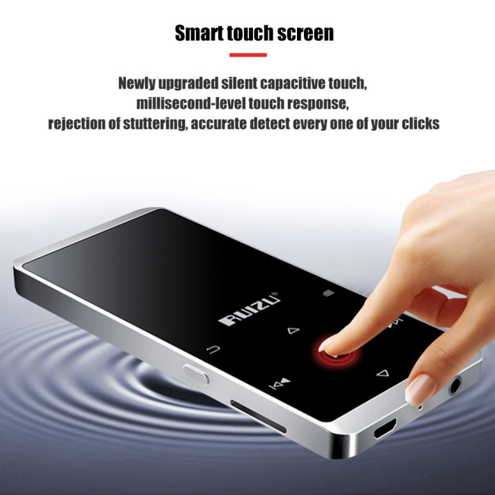 ruizu-smart-touch-screen-mp3-player-with-bluetooth-hifi-lossless-audio-music-player-built-in-speaker-metal-mini-portable-walkman