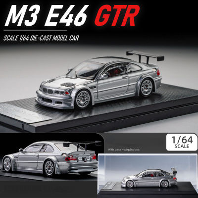 E46 M3 BMW GTR DC 1/64ของเล่นรถ Diecast สำหรับเด็กผู้ชายของขวัญวันเกิดคอลเลกชันรถ Kids Toys