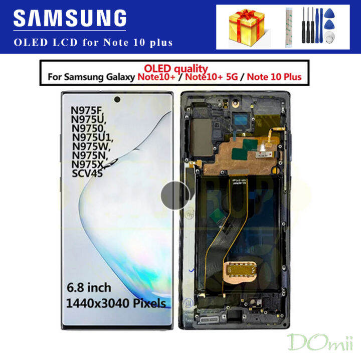 New OLED LCD For Samsung Galaxy Note 10 plus LCD Display Screen Touch