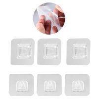 【cw】 3/5/10 pair Double sided Adhesive Wall Hooks Bathroom Photo Frame Holder Adhesive Wall Hangers Waterproof Hang Hooks Hold