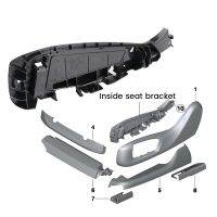 Car Front Seat Side Bracket Alloy Plastic Cover for 5 7 Series 520 730 X5 X6 Car Accessories