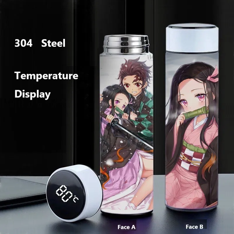 Japanese Anime Cartoon Vacuum Flask Thermos Kawaii Loli Girl Print