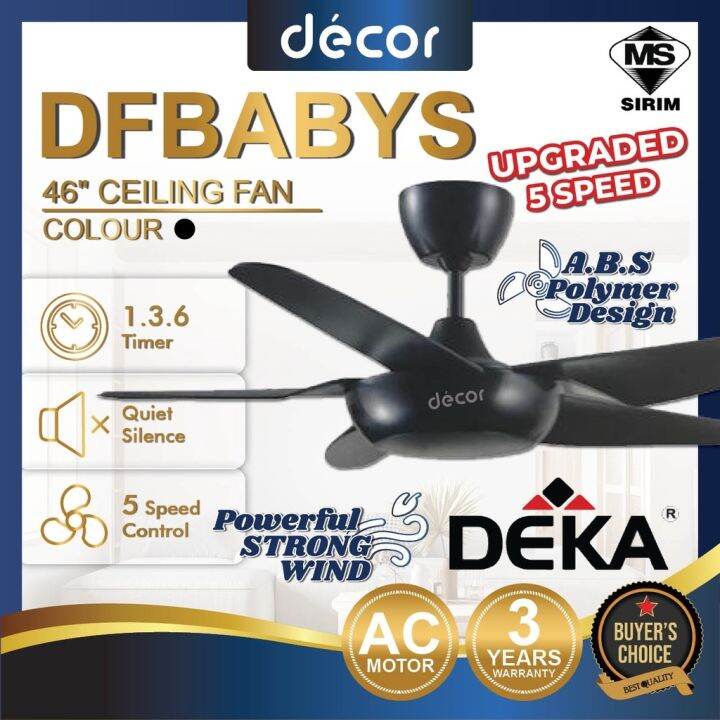 new DEKA BABY FAN 46 DF BABYS FANZO STORM BABY 42 5 Blades with AC