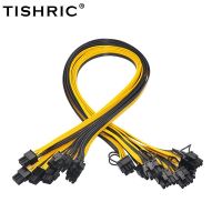 6pcs TISHRIC 6pin to 8pin Power Cable 50cm Miner Riser Cable PCI Express PCIE Graphic Video Card Adapter Power Supply Power Cord